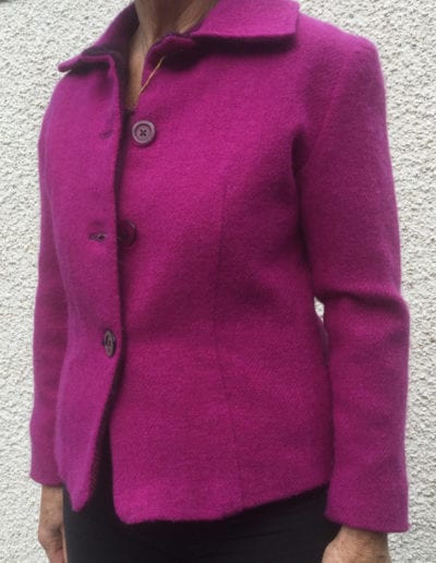 Ladies Harris Tweed Jacket Single Colour